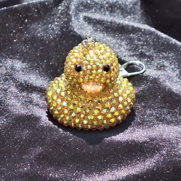 Rubber Ducky Keychains/Bag Charms, Bling Rubber Ducks, Bedazzled Ducks - Picture 9 of 15
